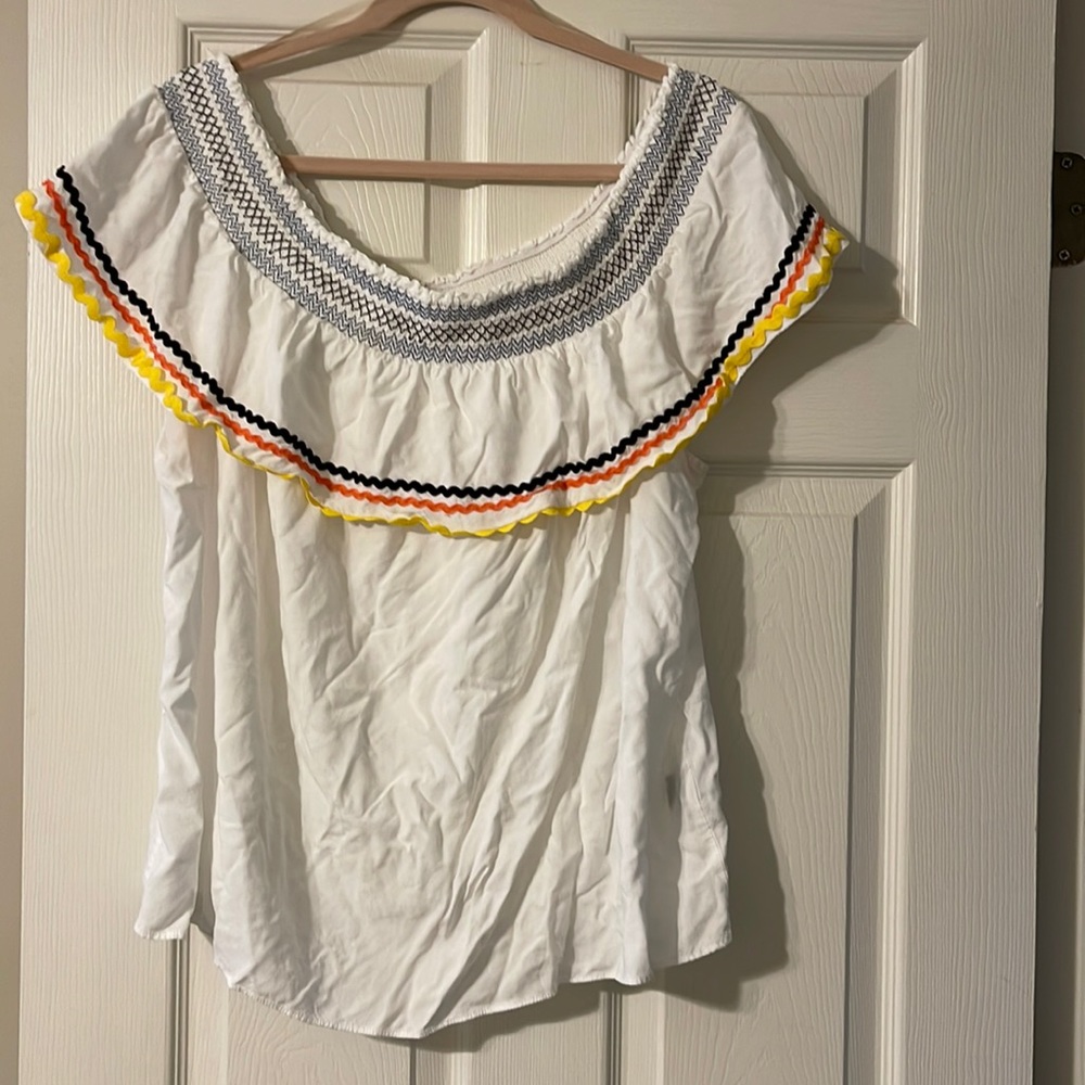 Beautiful Plus size off-shoulder Señorita Top